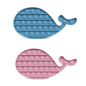 Whale Shape Silicone Push Pop Bubble Fidget Toy