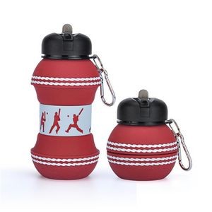 550 ML Ball Cricket Shape Collapsible Water Bottle