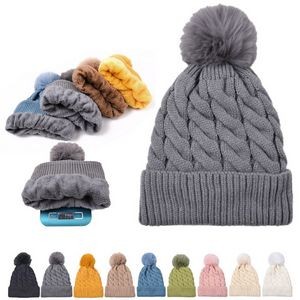 Acrylic Knitted Beanie Women Fashion Fall Winter Hat