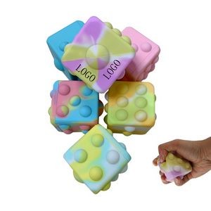 Dice Cube 3D Squeeze Ball Pop Fidget Toy
