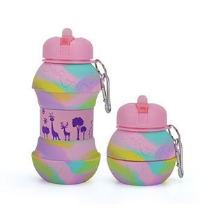 550 ML Silicone Collapsible Telescopic Sport Water Bottle