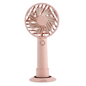 1200 mAh Rechargeable Handheld Fan with Mobile Phone Holder
