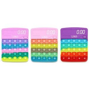 Calculator Shaped Push Bubble Fidget Toy