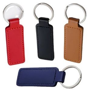 PU Leather Key Chain with Metal Ring