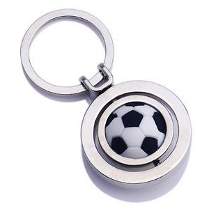 Metal Keychain W/ Rotate Ball