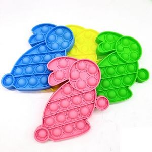 Rabbit Shaped Silicone Push Pop Bubble Toy