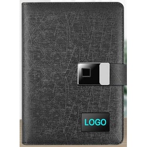 Fingerprint Lock Diary with Power Bank $ USB Drive
