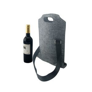 Felt Collapsible Wine Insulated Bag w/Belt