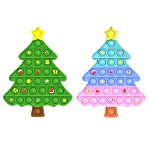 Christmas Tree Shaped Push Pop Bubble Toy