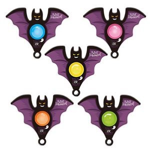 Bat Shaped Finger Press Bubble Toy Key Chain