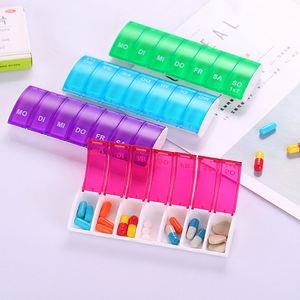 Candy Color Plastic Weekly Pill Box