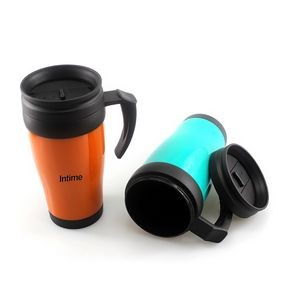 13 Oz Plastic Travel Mug with Handle