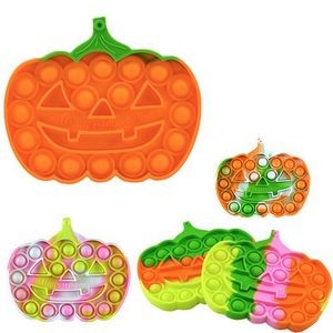 Silicone Halloween Pumpkin Sensory Pop Fidget Toy