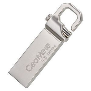 32 GB Metal Shell Flash Drive with Carabiner