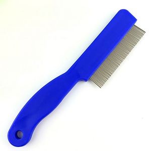 Stainless Steel Pet Comb w/Plastic Handle