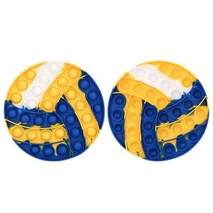 Silicone Volleyball Shaped Push Pop Bubble Toy