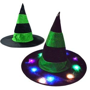Halloween Glowing Colorful Witch Hat