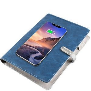 A5 Notebook with Wireless Charger & 8000 mAh Power Bnak