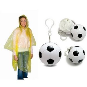 Sports Raincoat Ball Keychain