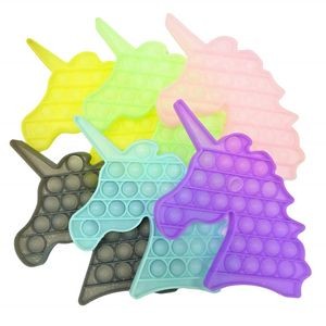 Unicorn Shape Noctilucence Bubble Sensory Fidget Toy