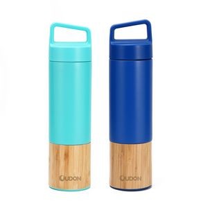 20 Oz. Triple Wall Bamboo 304 Stainless Steel Vacuum Flask