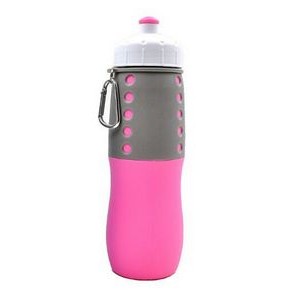 17 Oz. Silicone Collapsible Water Bottle