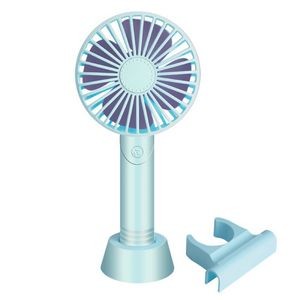 Rechargeable Mini USB Fan with Phone Holder
