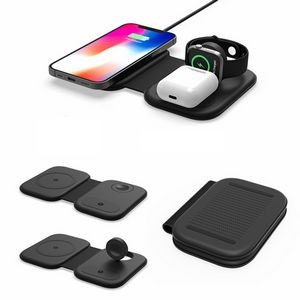 15W Folding 3 In 1 Magnetic Wireless Charger