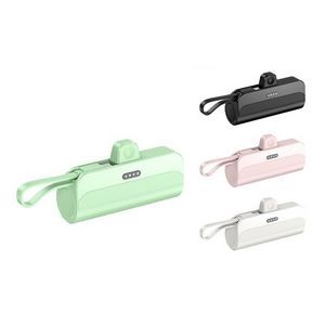 2 in 1 Pocket Keychain Emergency Powerbank Built in Cable