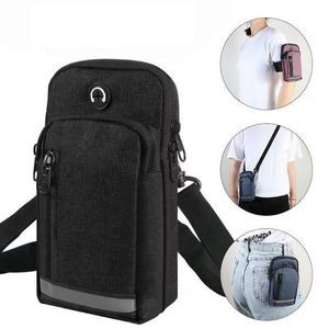 Oxford Fabric Waterproof Phone Pouch Cross-body Arm Bag
