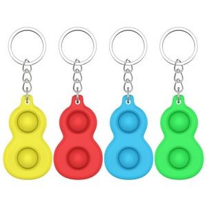 Gourd Shape Fidget Toy Stress Reliever Key Chain