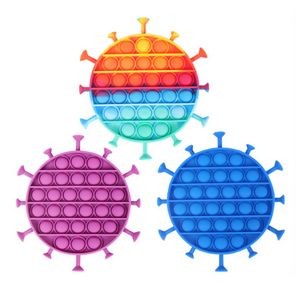 Virus Shaped Silicone Push Pop Bubble Sensory Toy