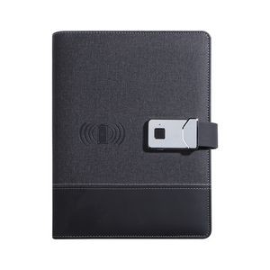 Fingerprint Lock A5 Notebook with Wireless Power Bank