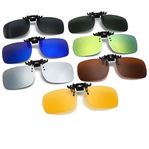 Polarized Rimless Clip-On Sunglasses