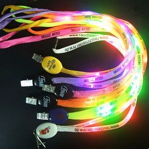 LED Flash Lanyards Necklace