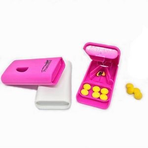 Mini Square Medical Tablet Cutter Pill Box