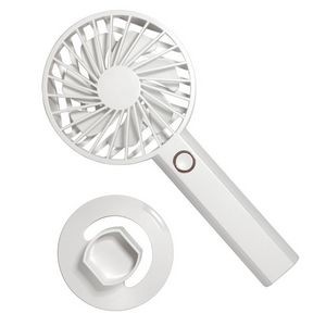 Rechargeable Hand-held Mini Fan with Square Handle
