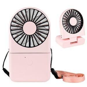 1800 mAh Rechargeable USB Foldable Fan with Power Bank