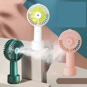 Spray Mini Rechargeable Charging Fan with Base