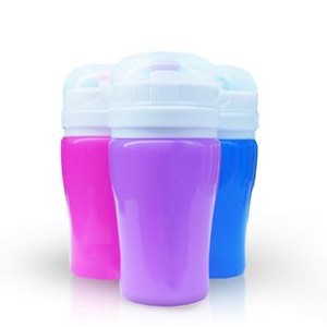 Collapsible Silicone Water Bottle with Lid