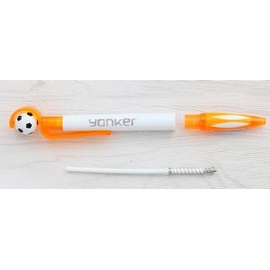 Ballpoint Pen w/Toy Soccer
