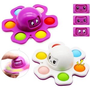 Fidget Spinner Face Changing Octopus Pop Toy