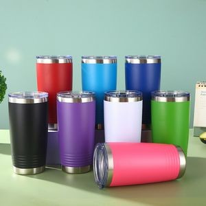 20 Oz. Stainless Steel Double Walled Vacuum Tumbler with Lid