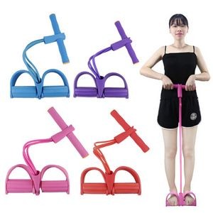 Four Latex Tube Foot Pedal Resistance Band