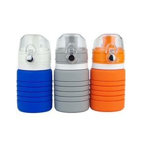 17 oz Silicone Collapsible Water Bottle