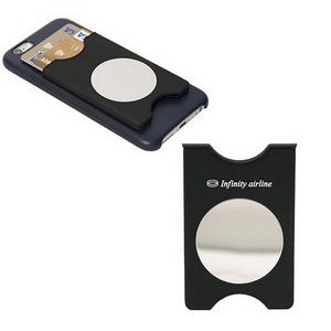 Silicone Phone Card Wallet w/Mirror