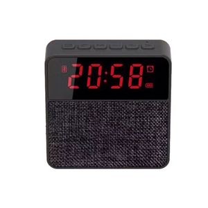 Fabric Cover Mini Portable Alarm Clock Wireless Speaker