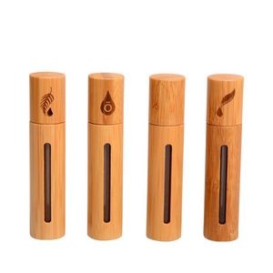 10 ML Bamboo Essential Oil Cosmetic Bottle w/Roller
