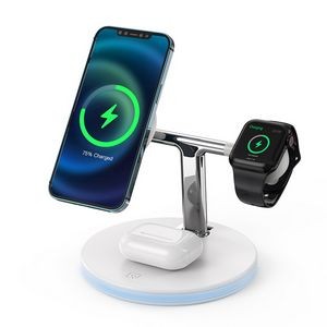 15W Magnetic 3 In 1 Wireless Charger