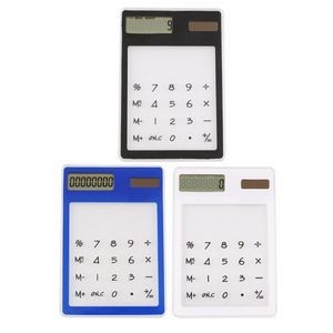 Solar Transparent Touch Calculator
